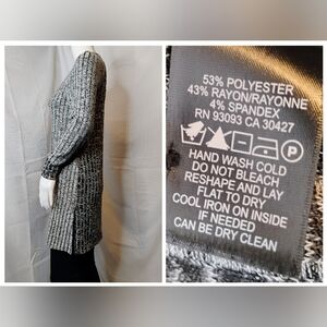 Nic+Zoe Gray Knit Cardigan